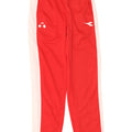 Diadora Mens Tracksuit Trousers Medium Red Colourblock Polyester