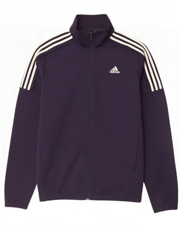 Adidas Mens Tracksuit Top Jacket Medium Navy Blue Polyester