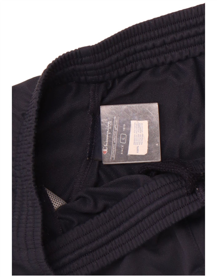 Champion Mens Tracksuit Trousers Large Navy Blue Polyester