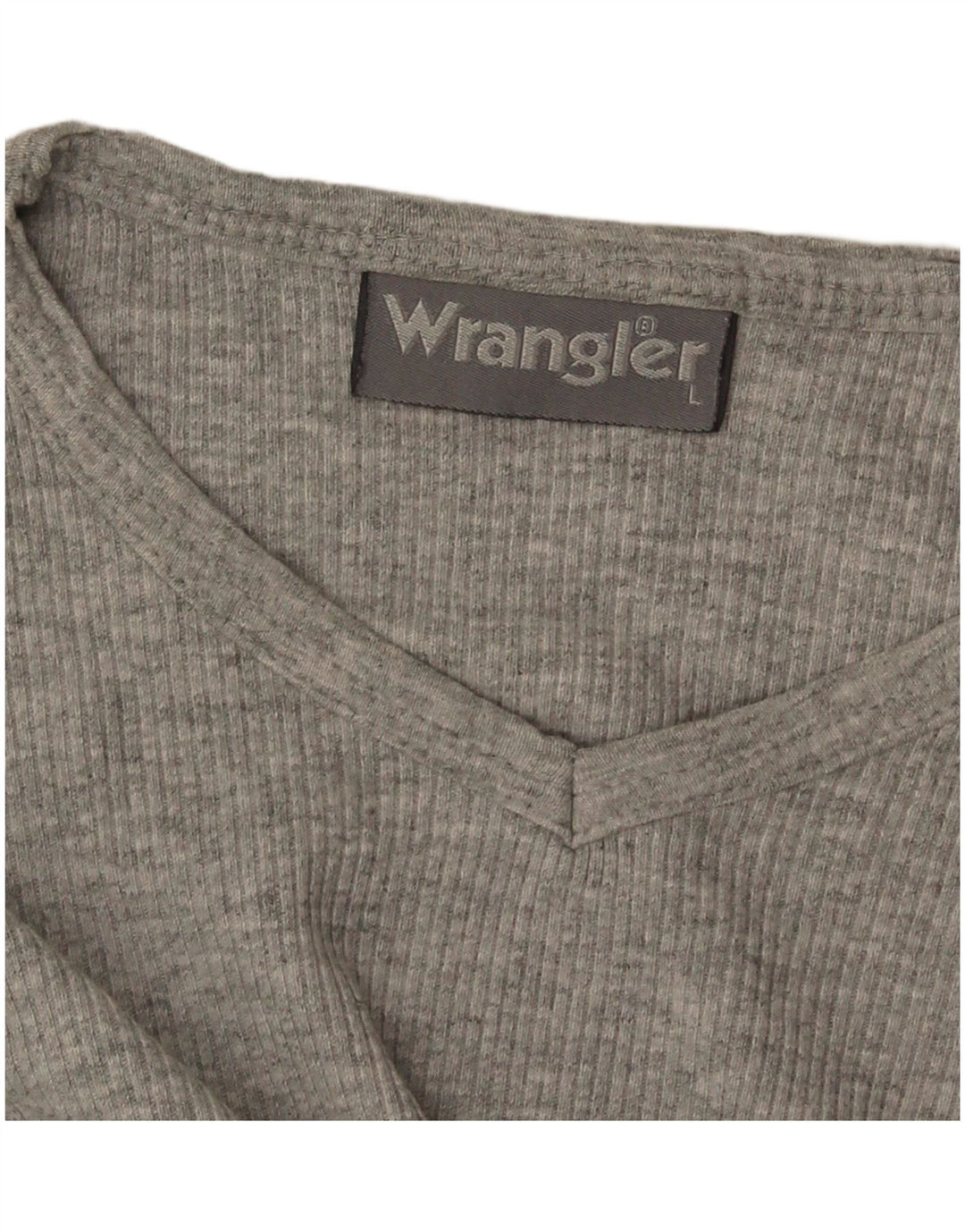 Wrangler Womens Top Long Sleeve UK 14 Large Grey