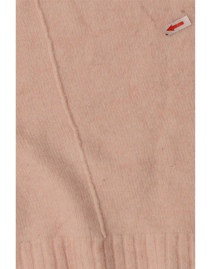 Marks & Spencer Womens Crew Neck Jumper Sweater UK 14 Large Pink