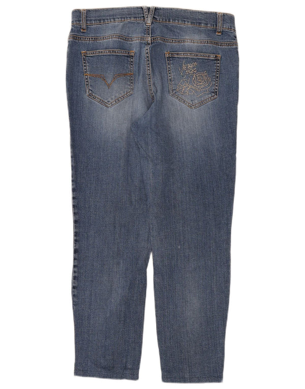 Versace Womens High Waist Tapered Jeans IT 48 XL W32 L26 Blue Cotton