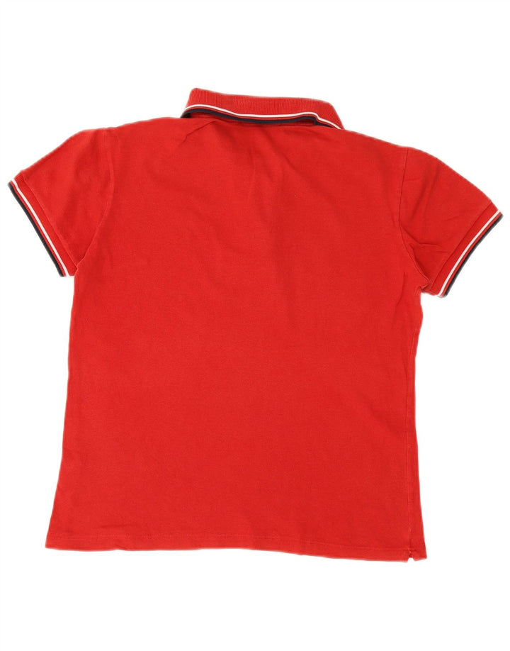 Fred Perry Mens Polo Shirt Small Red Striped Cotton
