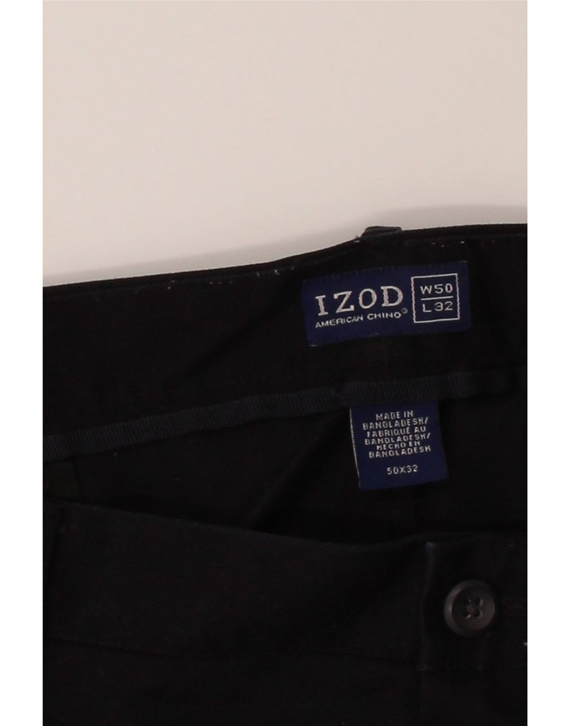 IZOD Mens Straight Chino Trousers W50 L32 Navy Blue Cotton Vintage Izod and Second-Hand Izod from Messina Hembry 