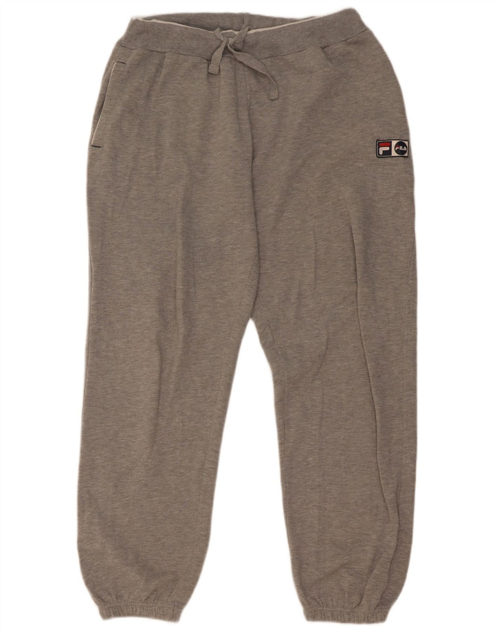 Fila Mens Tracksuit Trousers Joggers Medium Grey Flecked