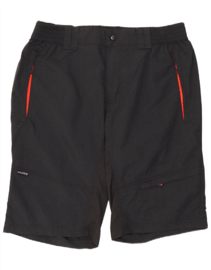 Silvini Mens Shorts Large W34  Black Polyester