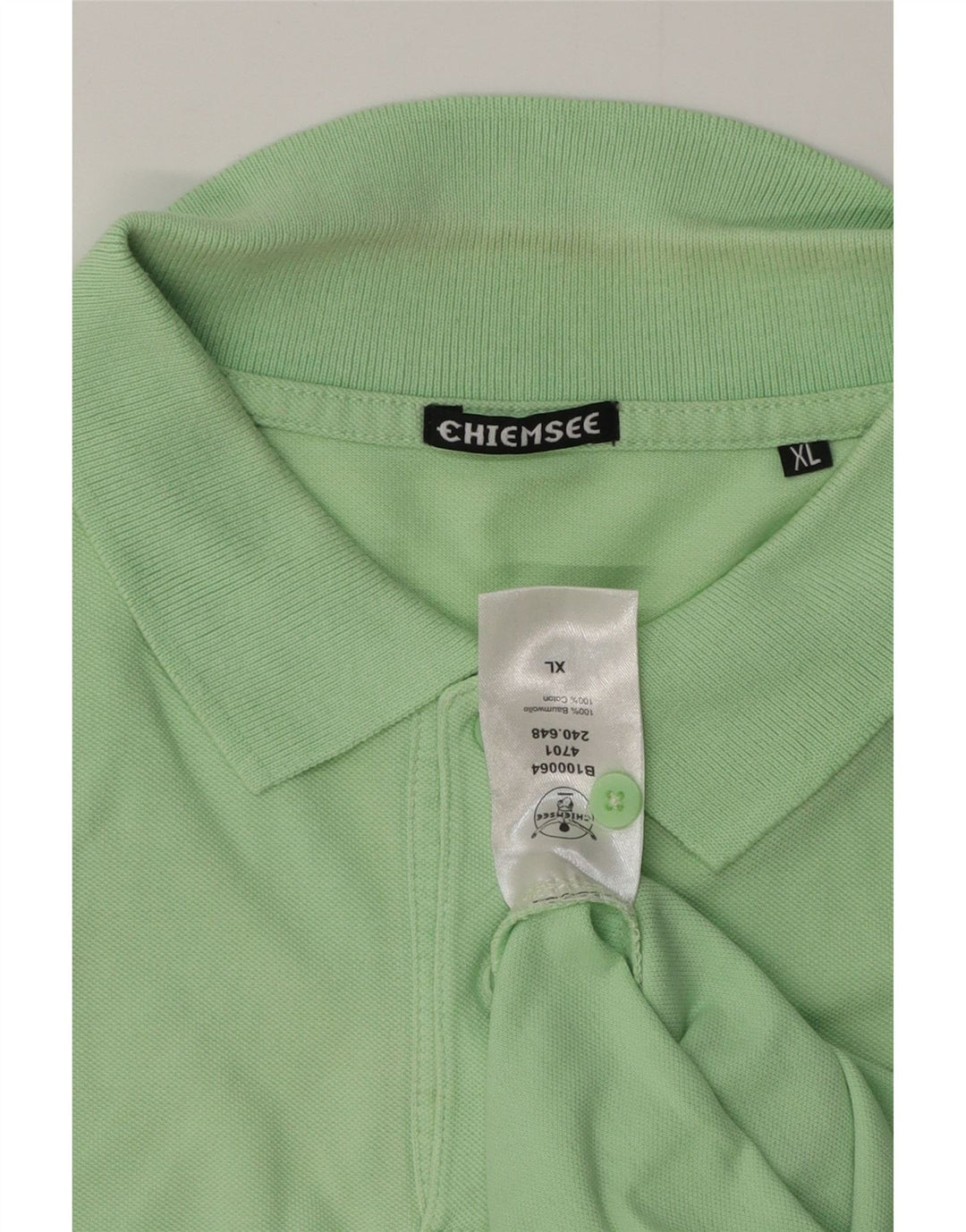 CHIEMSEE Mens Polo Shirt XL Green Cotton