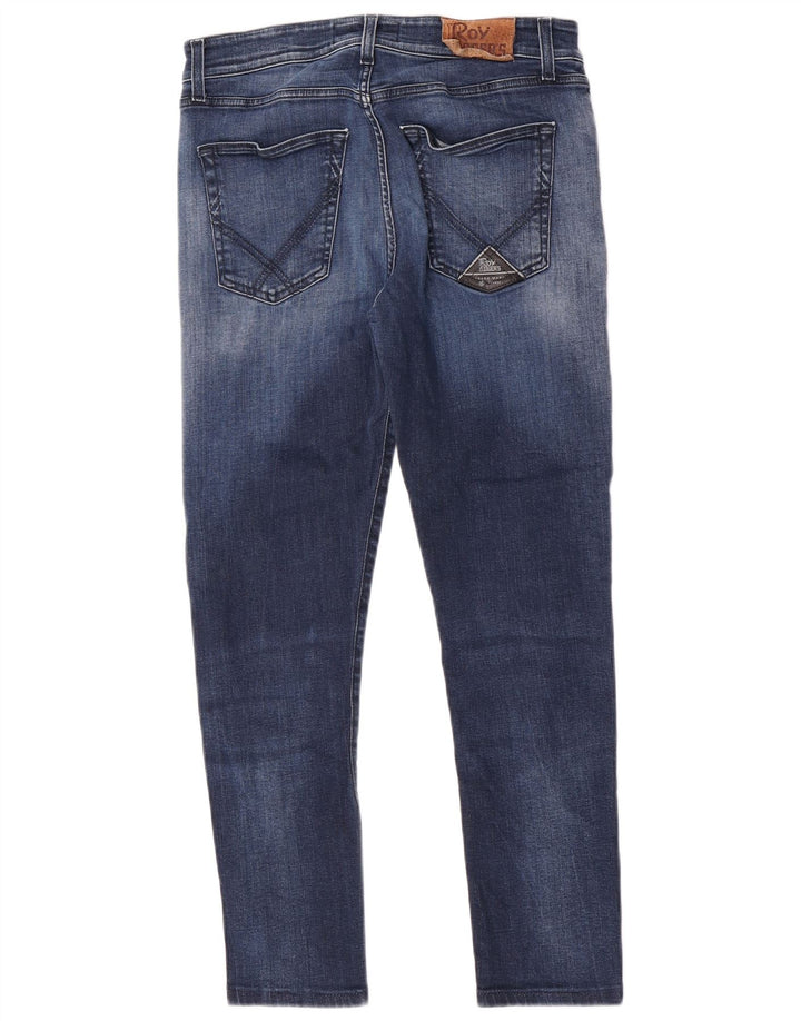 Roy Rogers Mens Slim Jeans W33 L28 Navy Blue Cotton