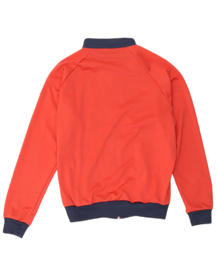 Kappa Boys Tracksuit Top Jacket 13-14 Years XL Red Colourblock Polyester
