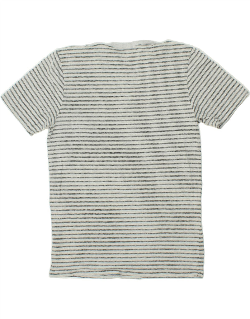 NIKE Mens T-Shirt Top Medium Grey Striped Cotton Vintage Nike and Second-Hand Nike from Messina Hembry 