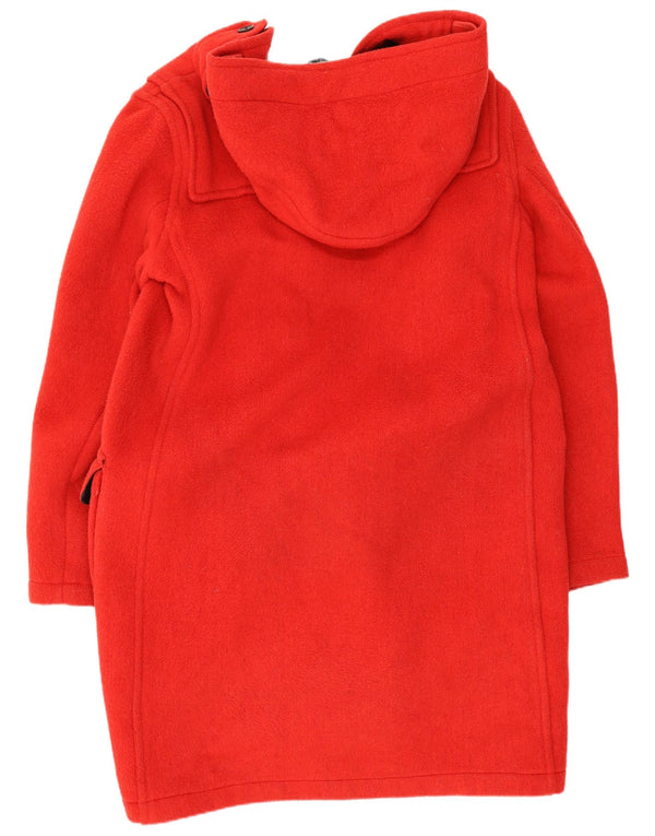 MONTGOMERY Womens Hooded Duffle Coat UK 16 Large Red Wool