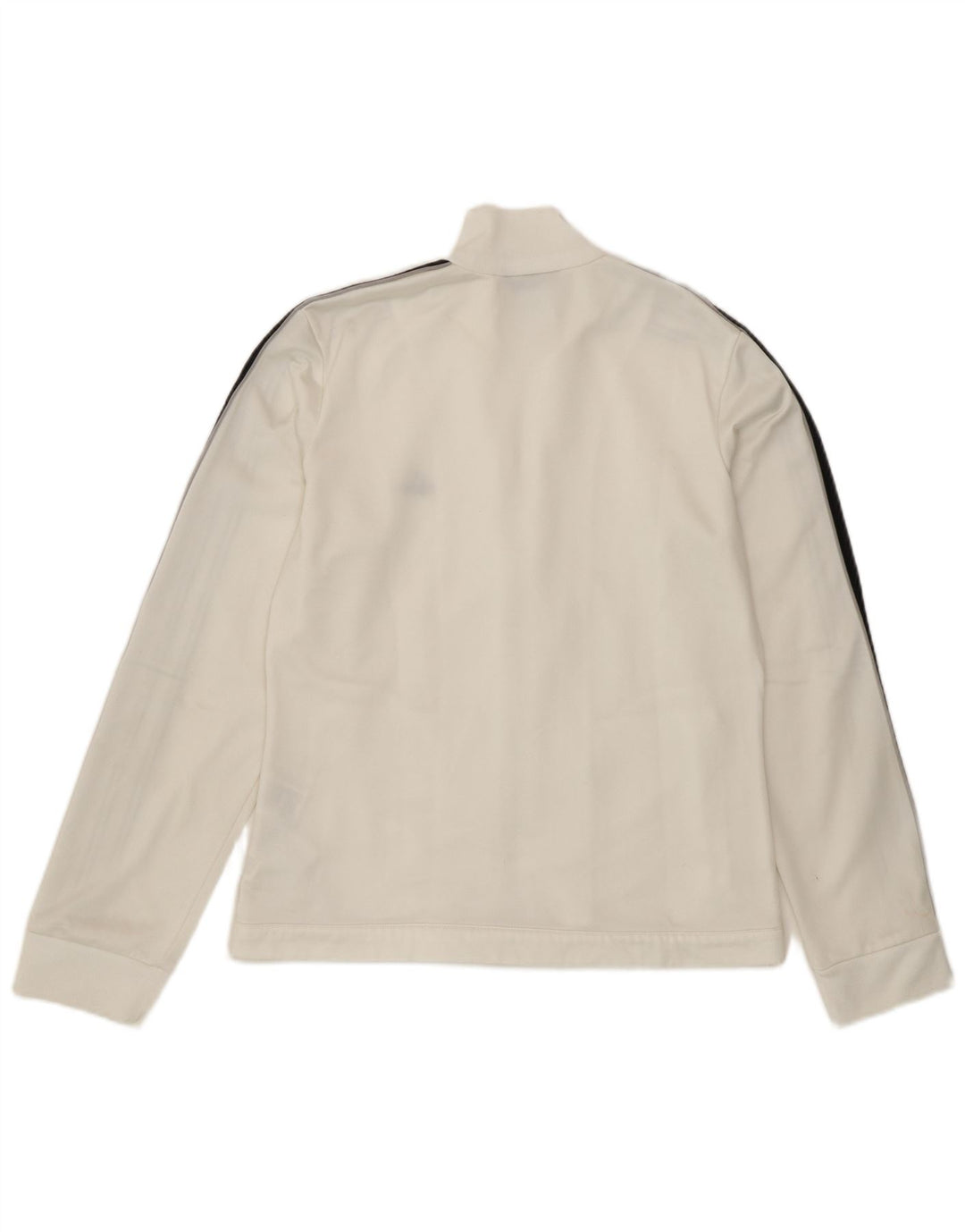Adidas Womens Tracksuit Top Jacket UK 12 Medium White Polyester
