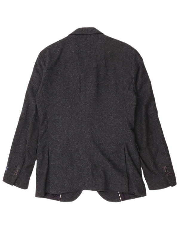 Gant Mens 2 Button Blazer Jacket UK 36 Small Navy Blue Wool