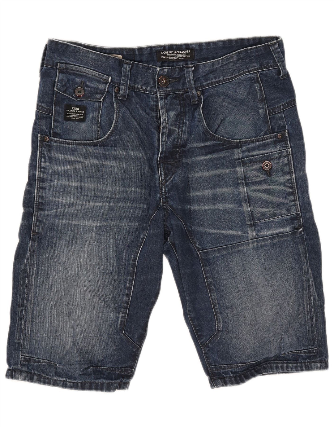 Jack & Jones Mens Denim Shorts W32 Medium Blue