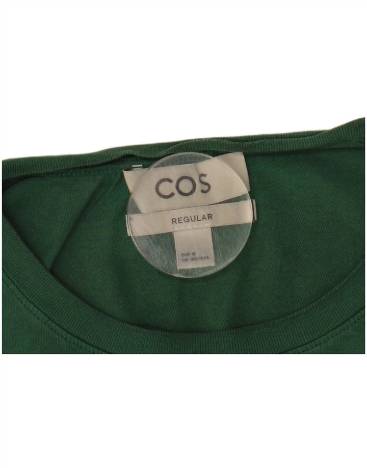 Cos Mens Regular T-Shirt Top Medium Green