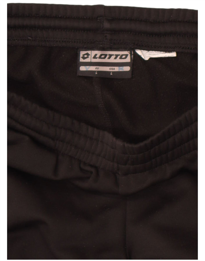 Lotto Mens Tracksuit Trousers Joggers Large  Black