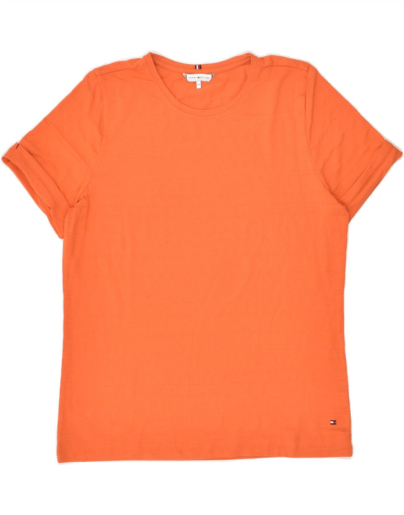 TOMMY HILFIGER Womens T-Shirt Top UK 20 2XL Orange Vintage Tommy Hilfiger and Second-Hand Tommy Hilfiger from Messina Hembry 