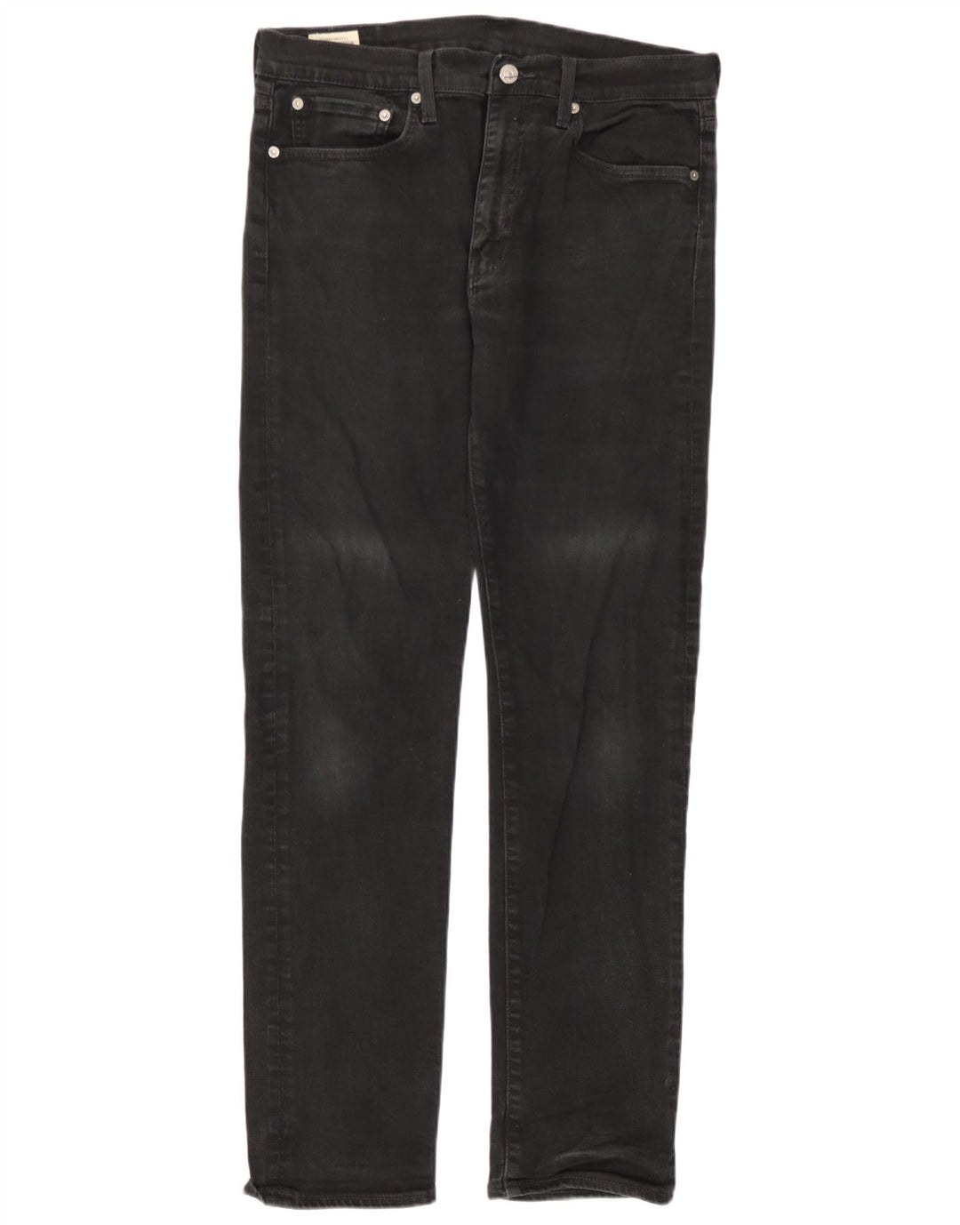 Levi's Mens 502 Tapered Jeans W33 L31 Black Cotton