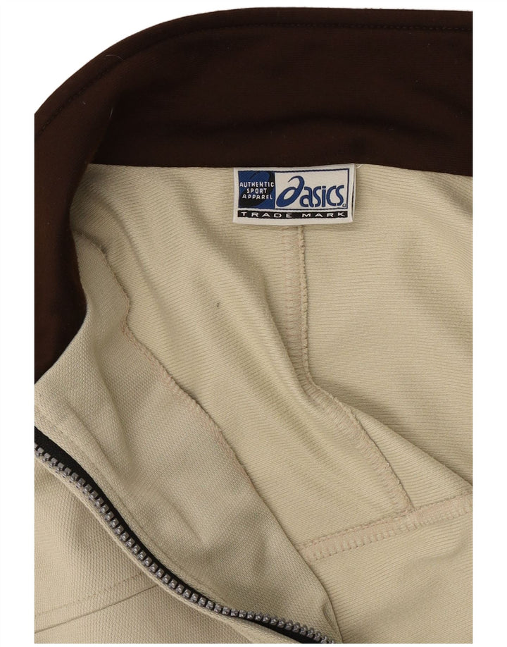 Asics Mens Tracksuit Top Jacket Medium Khaki