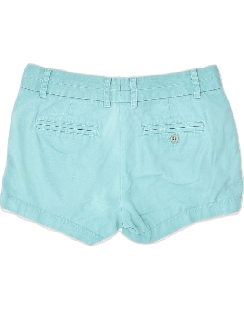 J. CREW Womens Chino Shorts US 6 Medium W32 Blue Cotton | Vintage J. Crew | Thrift | Second-Hand J. Crew | Used Clothing | Messina Hembry 