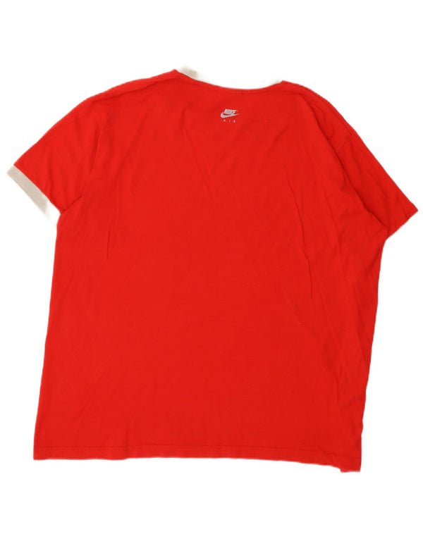Nike Mens Graphic T-Shirt Top XL Red Cotton