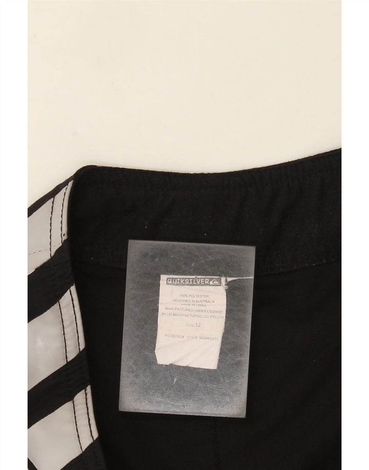 Quiksilver Mens Graphic Swimming Shorts Medium  Black Colourblock Polyester