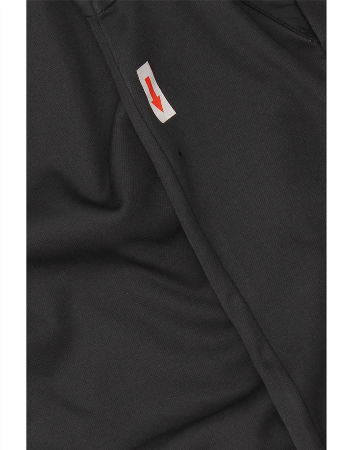ADIDAS Mens Hoodie Jumper Medium Grey Colourblock