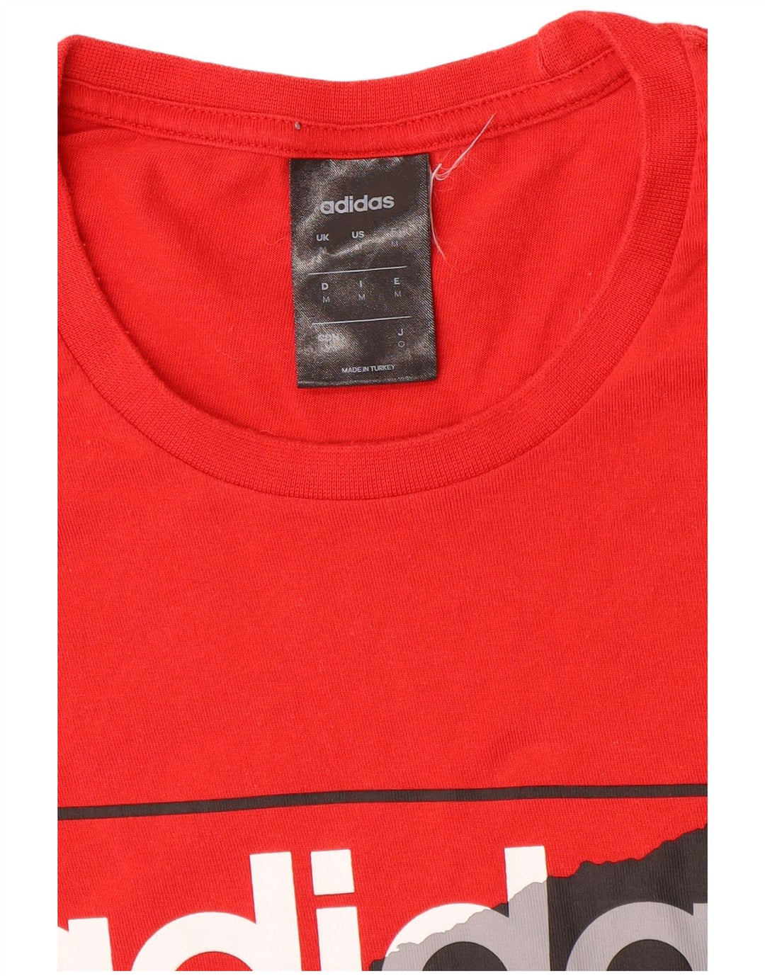 ADIDAS Mens Graphic T-Shirt Top Medium Red