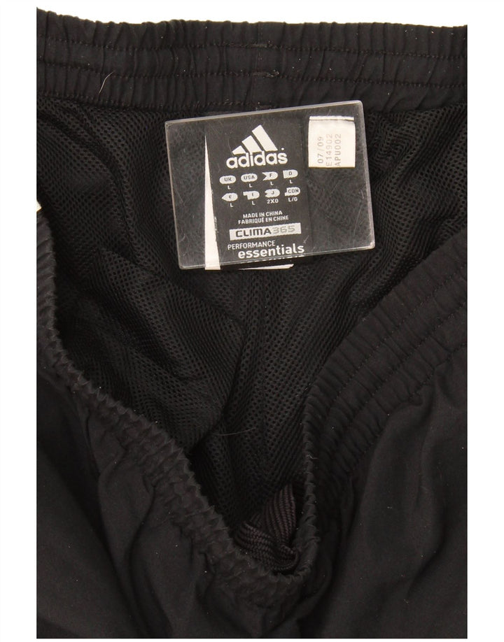 Adidas Mens Clima 365 Tracksuit Trousers Large  Black Polyester