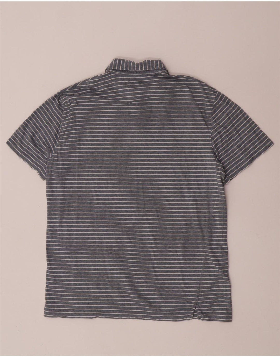 Hackett Mens Slim Fit Polo Shirt Large Grey Striped