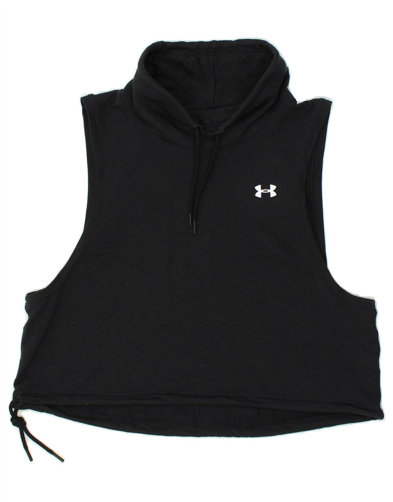 UNDER ARMOUR Womens Sleeveless Roll Neck Sweatshirt Jumper UK 18 XL Black | Vintage Under Armour | Thrift | Second-Hand Under Armour | Used Clothing | Messina Hembry 