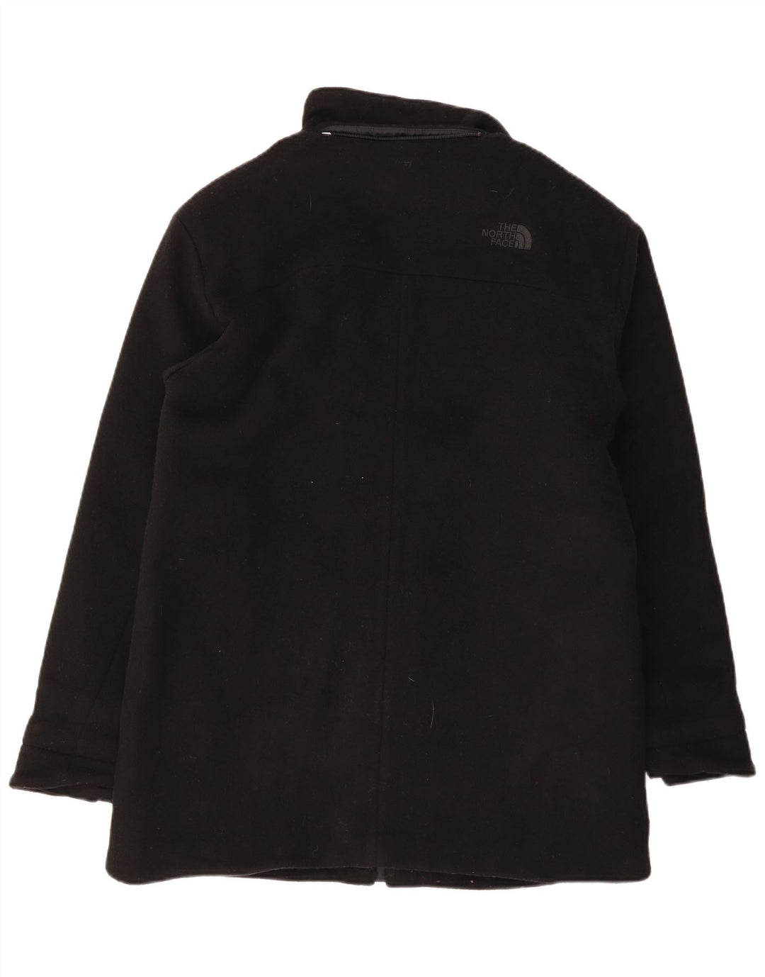 The North Face Mens Overcoat UK 38 Medium Black Wool