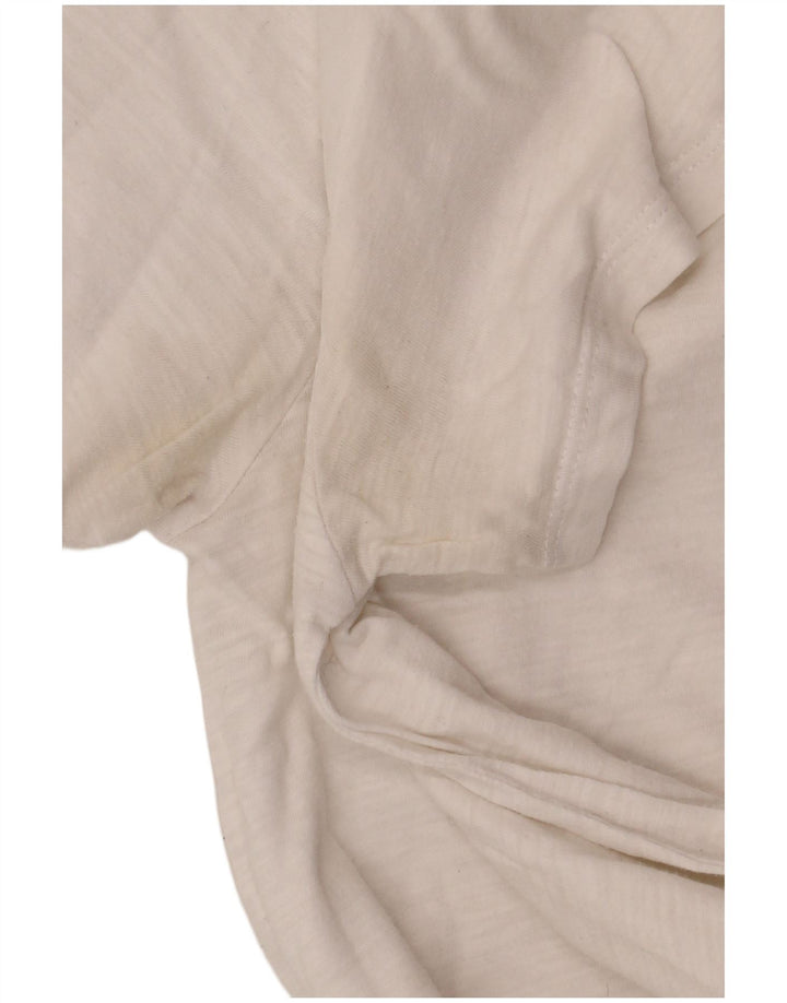 Levi's Womens T-Shirt Top UK 14 Medium White Cotton