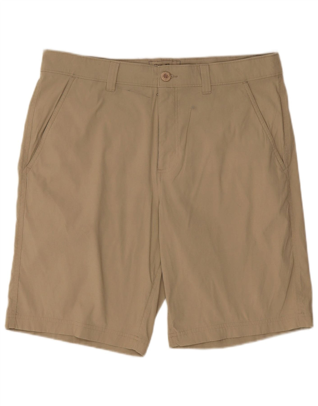 EDDIE BAUER Mens Chino Shorts W35 Large  Beige Nylon