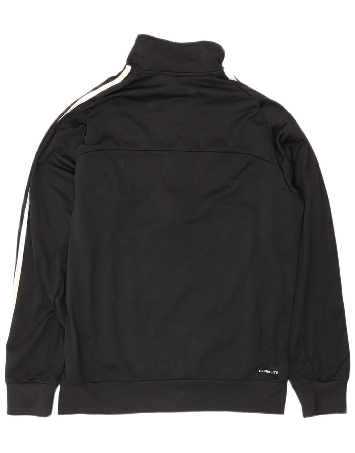 Adidas Mens Tracksuit Top Jacket UK 40/42 Medium Black Polyester