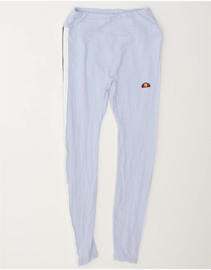 ELLESSE Womens Leggings UK 10 Small Blue Cotton Vintage Ellesse and Second-Hand Ellesse from Messina Hembry 