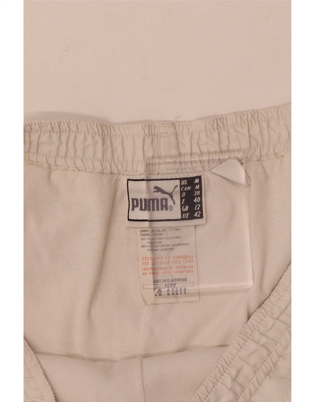 Puma Womens Sport Shorts UK 12 Medium White Polyester