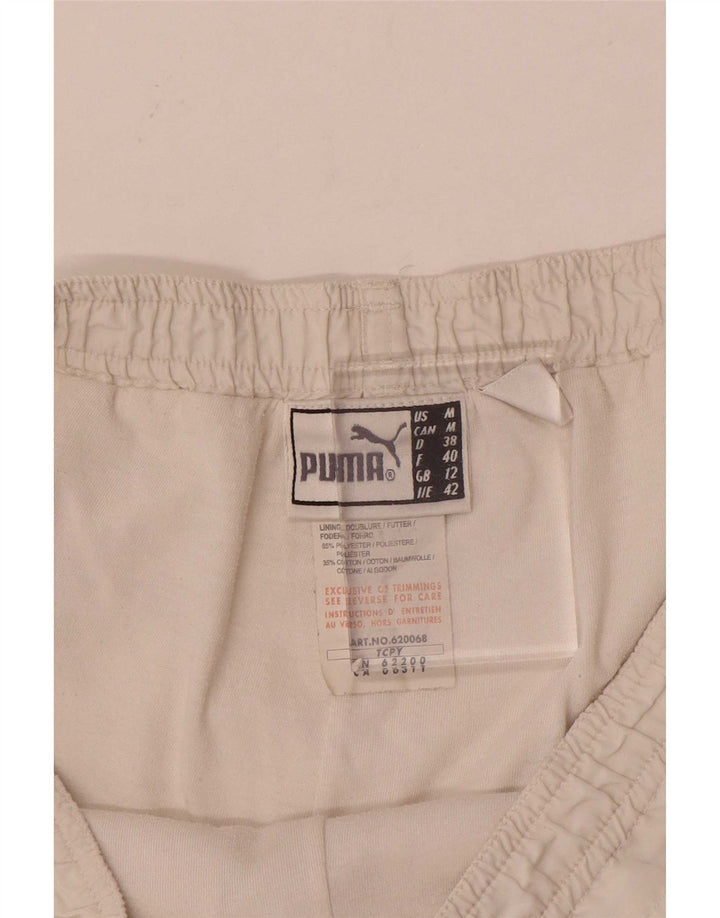 Puma Womens Sport Shorts UK 12 Medium White Polyester