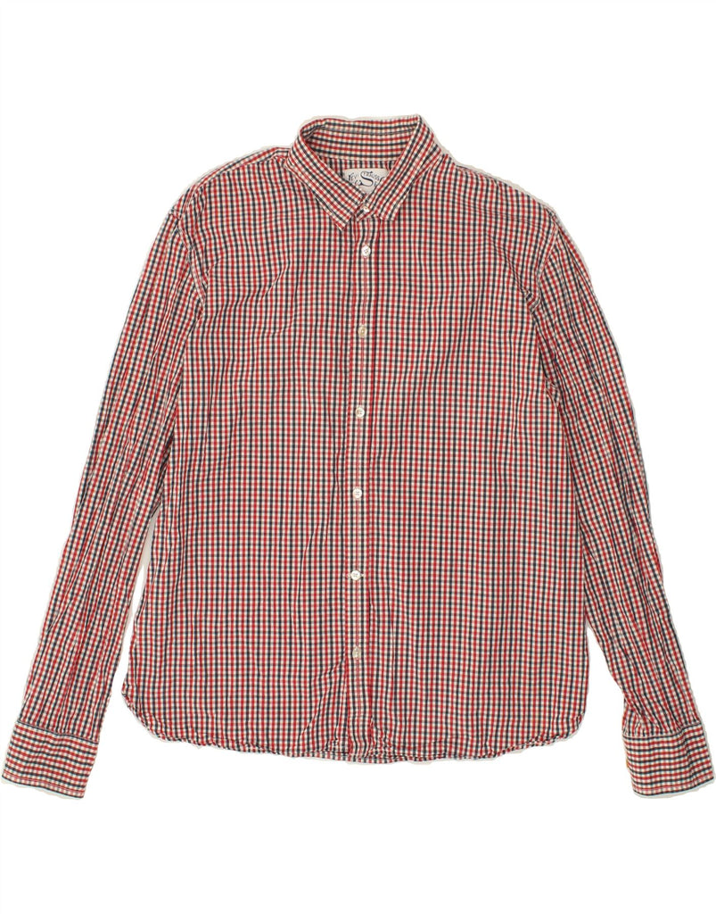 LEVI'S Mens Classic Fit Shirt XL Red Check Cotton Vintage Levi's and Second-Hand Levi's from Messina Hembry 