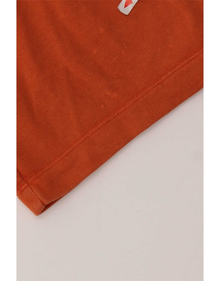 Jordan Mens Graphic Sport Shorts Small Orange Cotton