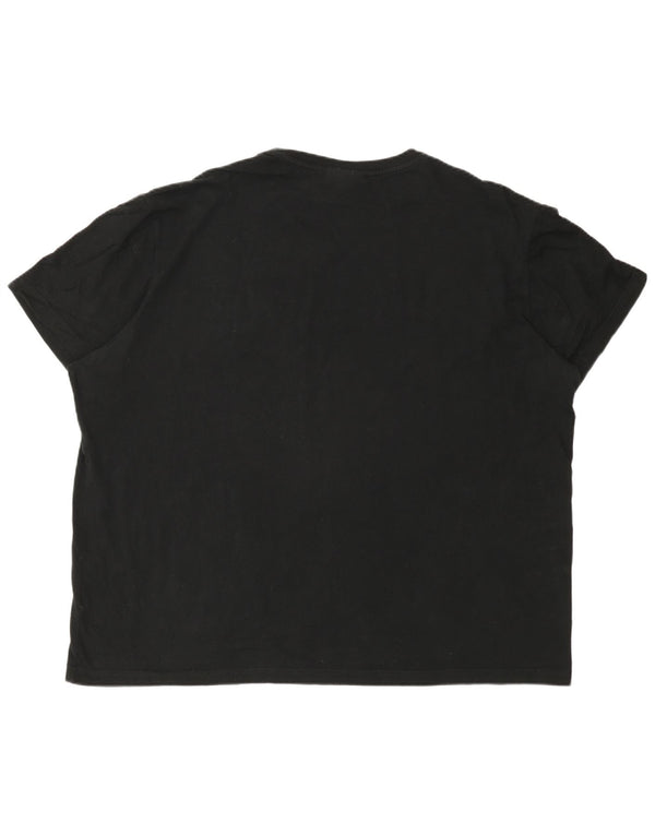 Lacoste Mens T-Shirt Top Size 8 3XL Black Cotton