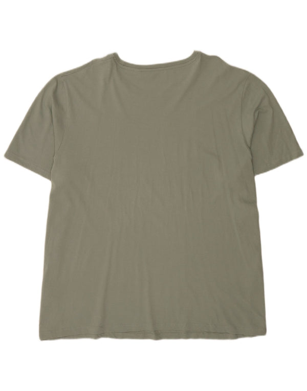 Jack & Jones Mens Graphic T-Shirt Top 3XL Green Cotton
