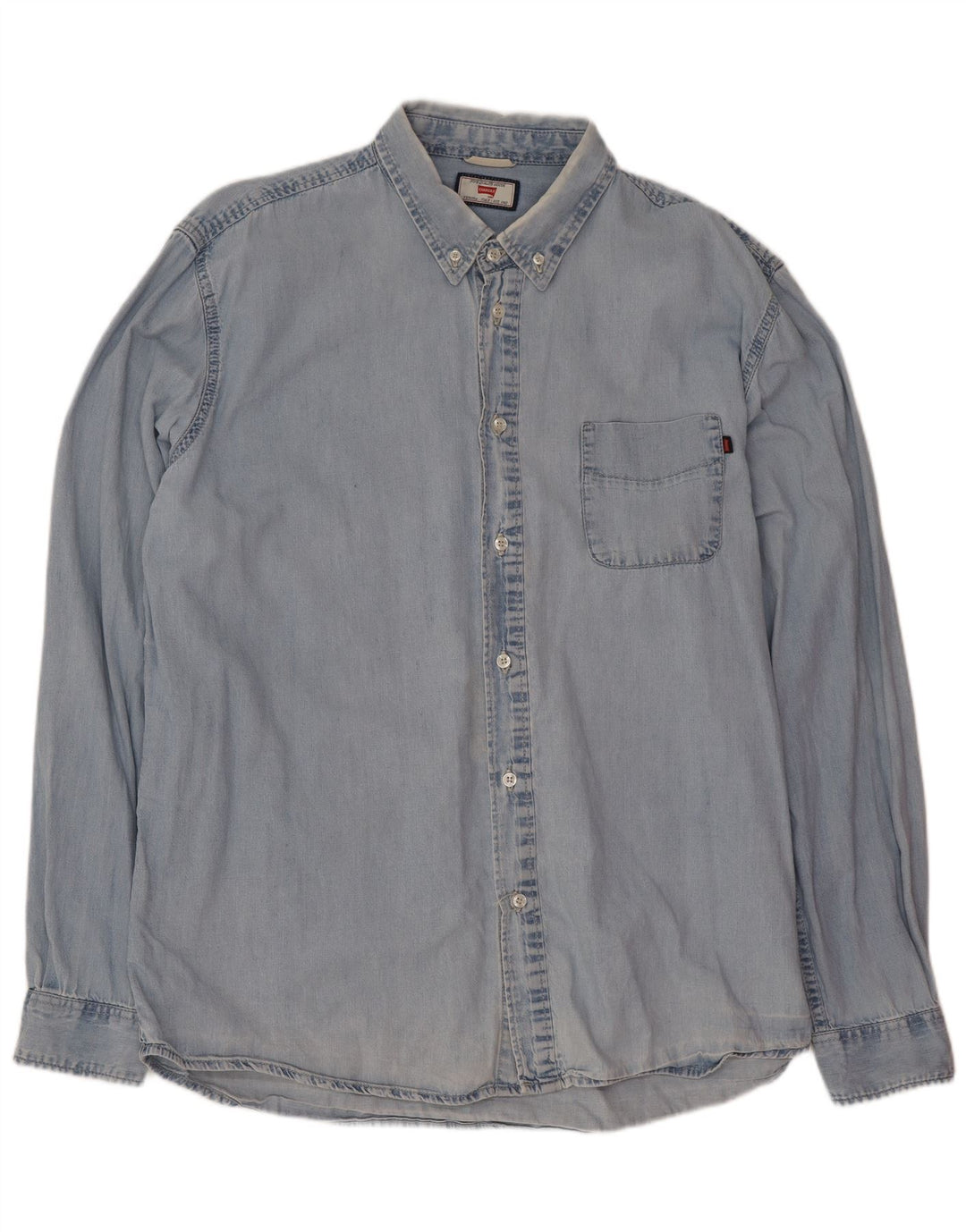 Carrera Mens Denim Shirt XL Blue Cotton