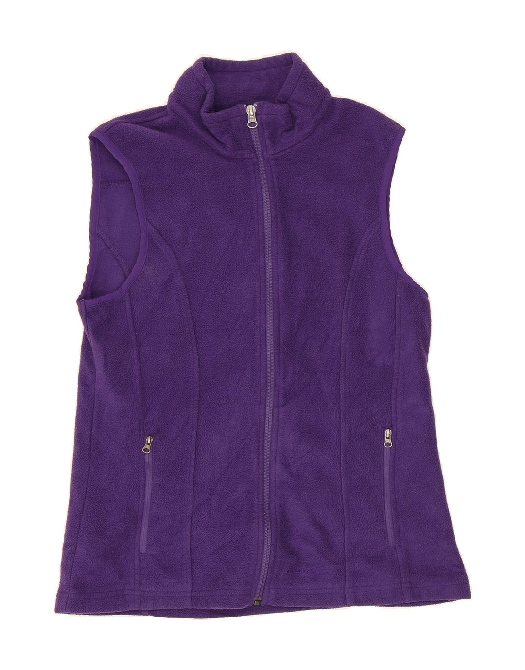 EDDIE BAUER Womens Seattle Fleece Gilet UK 12 Medium Purple Polyester Vintage Eddie Bauer and Second-Hand Eddie Bauer from Messina Hembry 