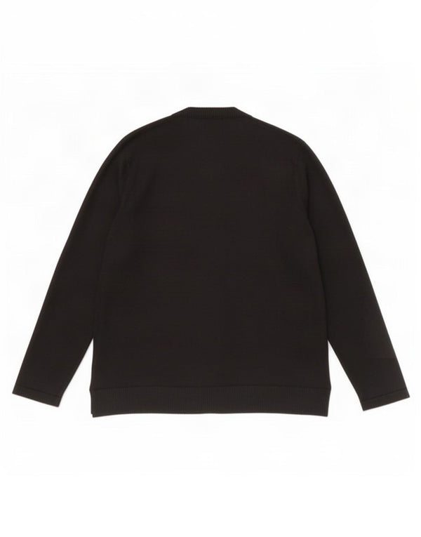 Tommy Hilfiger Womens Cardigan Sweater UK 16 Large Black Rayon