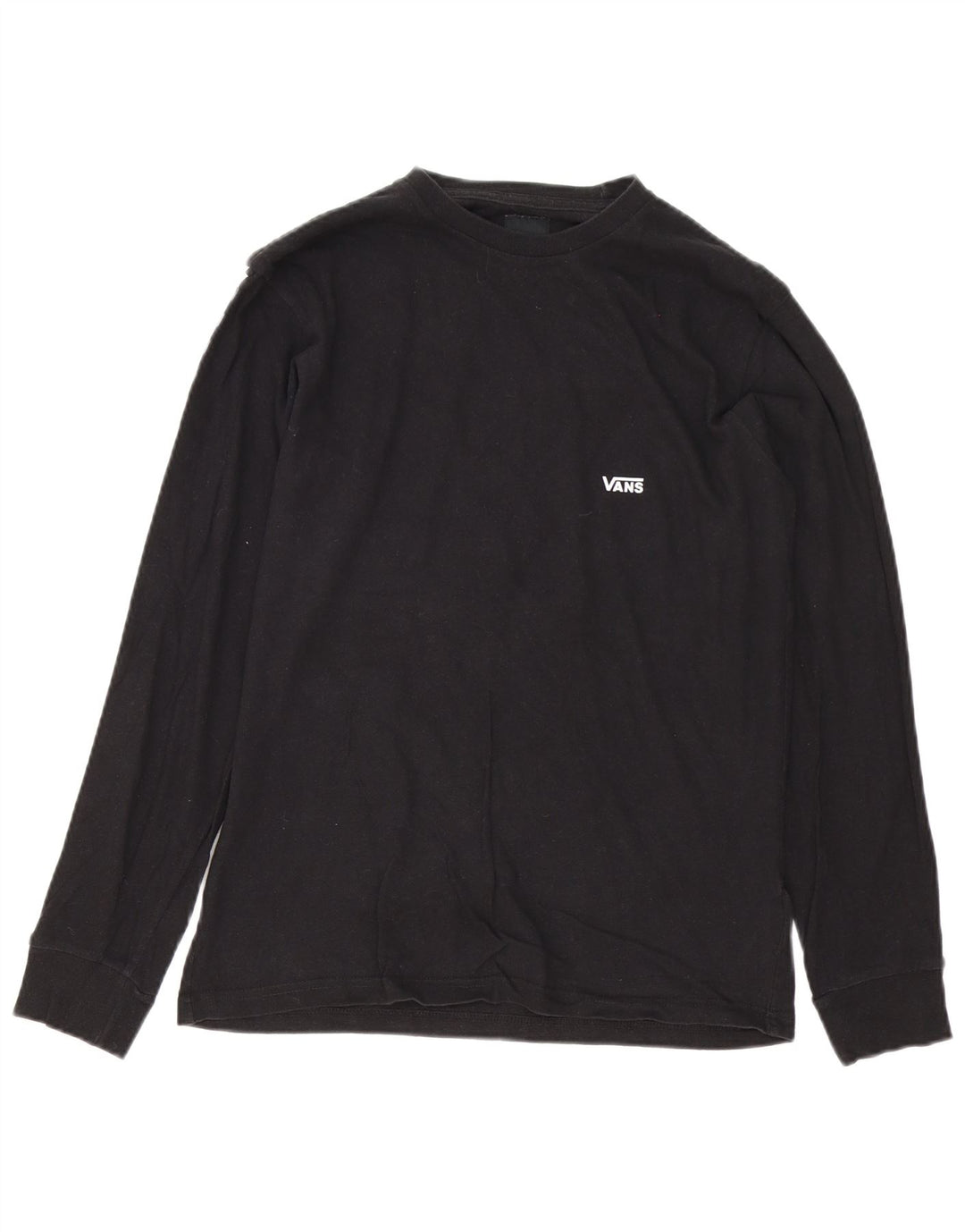 Vans Mens Graphic Top Long Sleeve Small Black Cotton