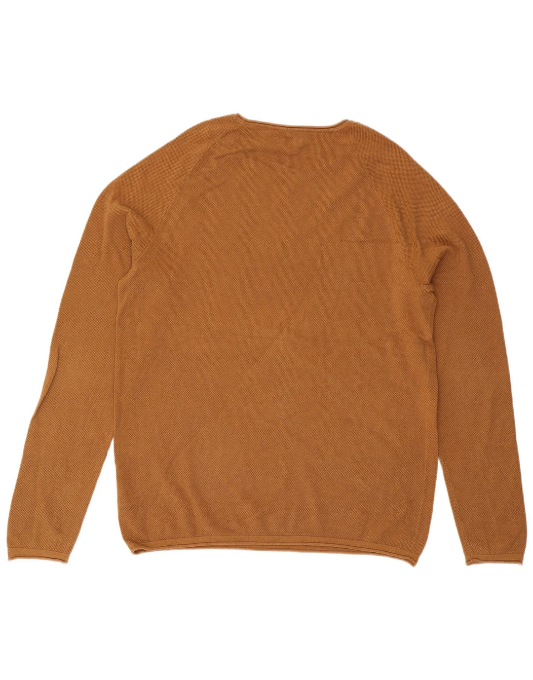 Jack & Jones Mens Crew Neck Jumper Sweater 2XL Brown Cotton
