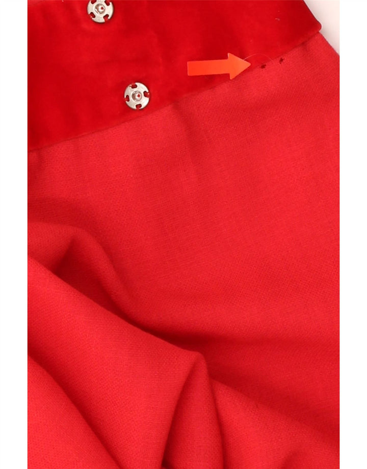 MODYVA Womens Long Sleeve Wrap Dress IT 44 Medium Red Vintage Modyva and Second-Hand Modyva from Messina Hembry 