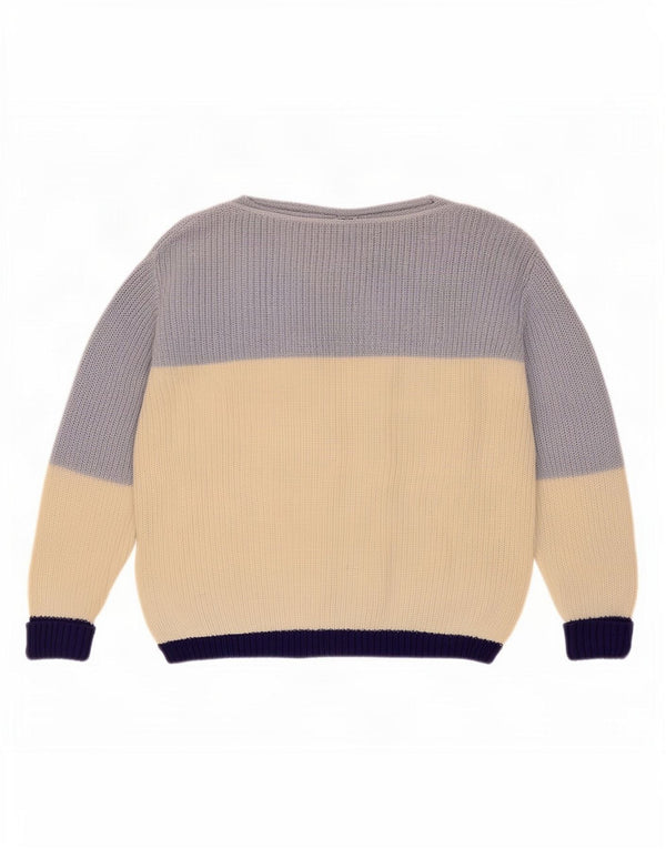 Marks & Spencer Womens Boat Neck Jumper Sweater UK 10 Small Blue