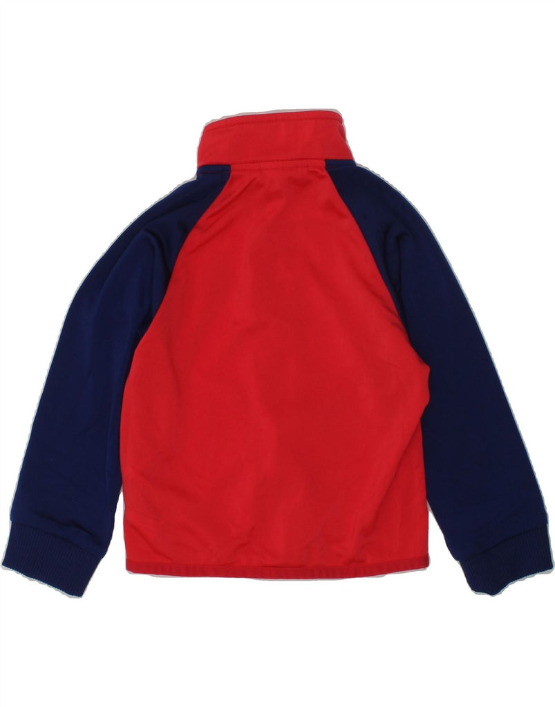 ADIDAS Baby Boys Graphic Tracksuit Top Jacket 18-24 Months Red Colourblock | Vintage Adidas | Thrift | Second-Hand Adidas | Used Clothing | Messina Hembry 